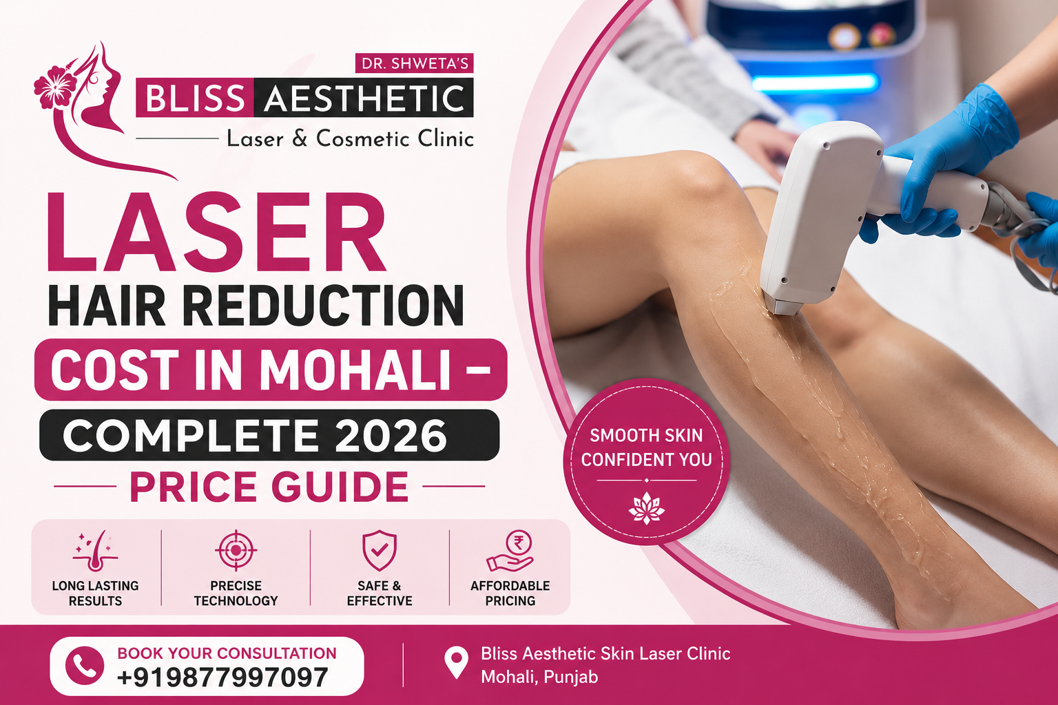 Laser Hair Reduction Cost in Mohali – Complete 2026 Price Guide